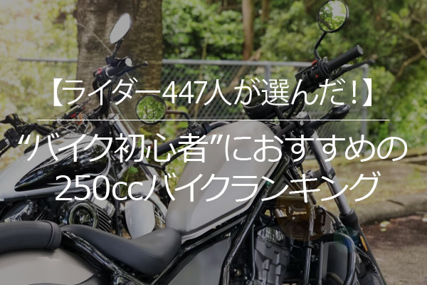 安定感と乗りやすさが人気 バイク初心者 におすすめの250ccバイクランキング 1位は Cb250r ホンダ 日本トレンドリサーチのプレスリリース