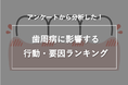 アンケートから分析した！歯周病に影響する行動・要因ランキング