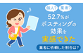 【個人?業者?】52.7%がポスティングの効果を「実感できた」業者に依頼した割合は?