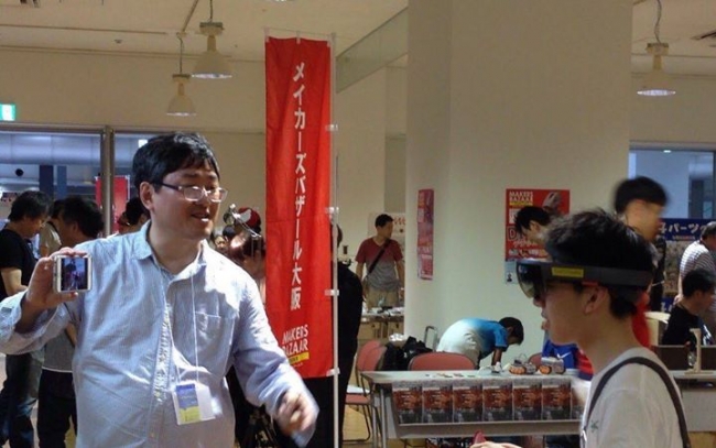 IT系ものづくりの展示会（大阪メイカーズバザール）での体験展示