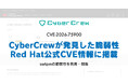 CyberCrewが発見・報告した脆弱性、Red Hat公式CVE情報に掲載