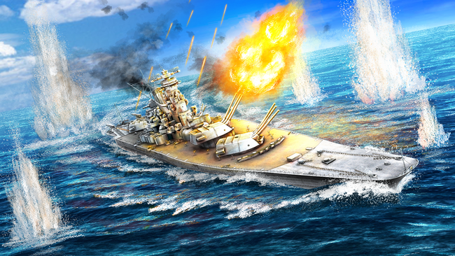 戦艦「武蔵(シブヤン海の鉄城)」イメージイラスト