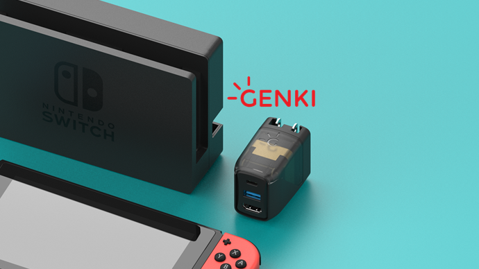 Nintendo Switchドックが10分の1サイズに！万能過ぎるGENKI Dock 