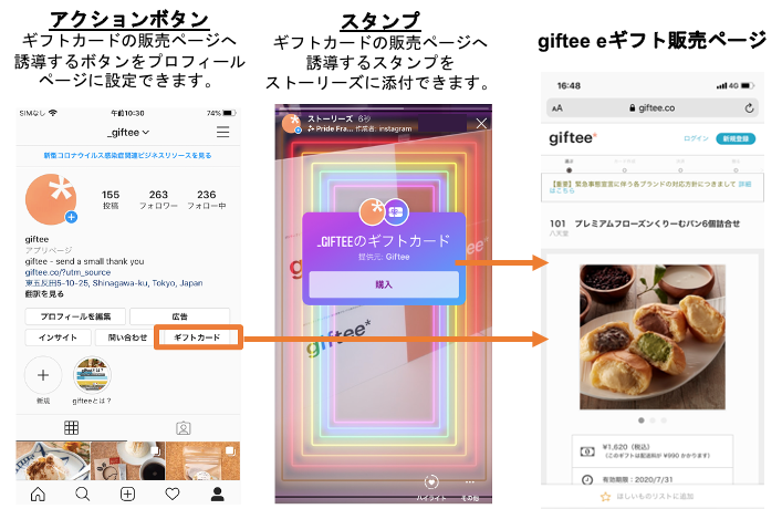 Instagram と中小ビジネス支援で提携 年6月24日 水 よりinstagramのギフトカード機能から Giftee のeギフト が購入可能に 株式会社ギフティのプレスリリース