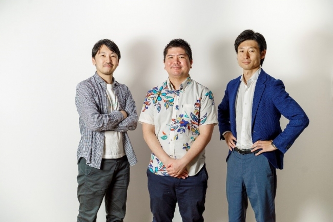 画像注）左から取締役CSO武田 修一、代表取締役CEO澤岻 優紀、取締役CFO浅野 雄太
