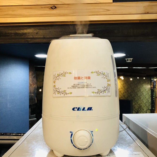 弱酸性次亜塩素酸水を使用した空気清浄機！