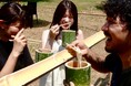 【兵庫・宍粟市】夏休みで大盛り上がりのアウトドア施設に夏限定アクティビティ誕生!全長9メートルの「巨大流しそうめんスライダー」で納涼体験。