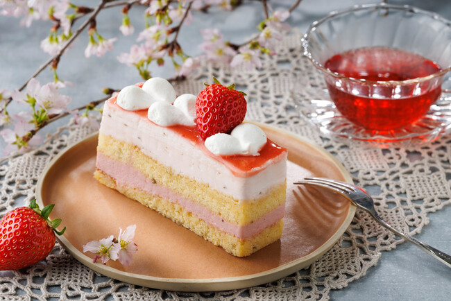 さくらといちごのムースケーキ さくらといちごのムースケーキ