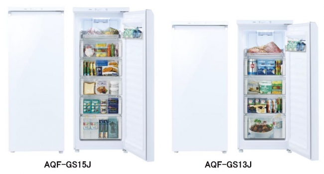 7周年記念イベントが AQF-GS13J-W クリスタルホワイト 1ドア冷凍庫 右