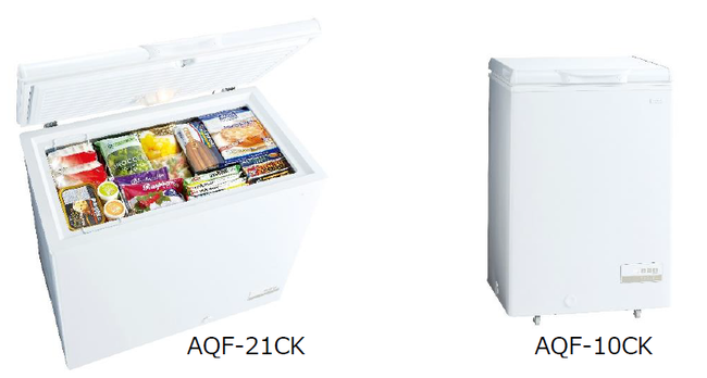 初回限定】 アクア AQUA AQF-10CN-W スノーホワイト 1ドア冷凍庫 上開き 103L 幅570mm