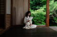 京都・祇園「西来院」初の夏季特別公開・期間限定OPENの『手紙茶寮 「のこす。」』にて、和菓子「本蕨 抹茶」をご提供しております。