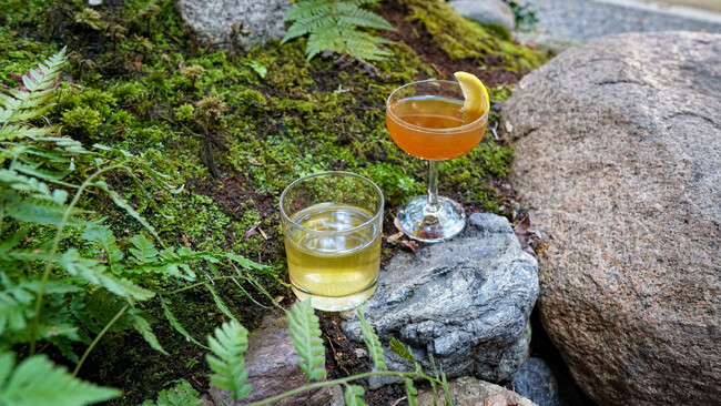 黙照（モクテル）と阿波晩茶　※イメージ