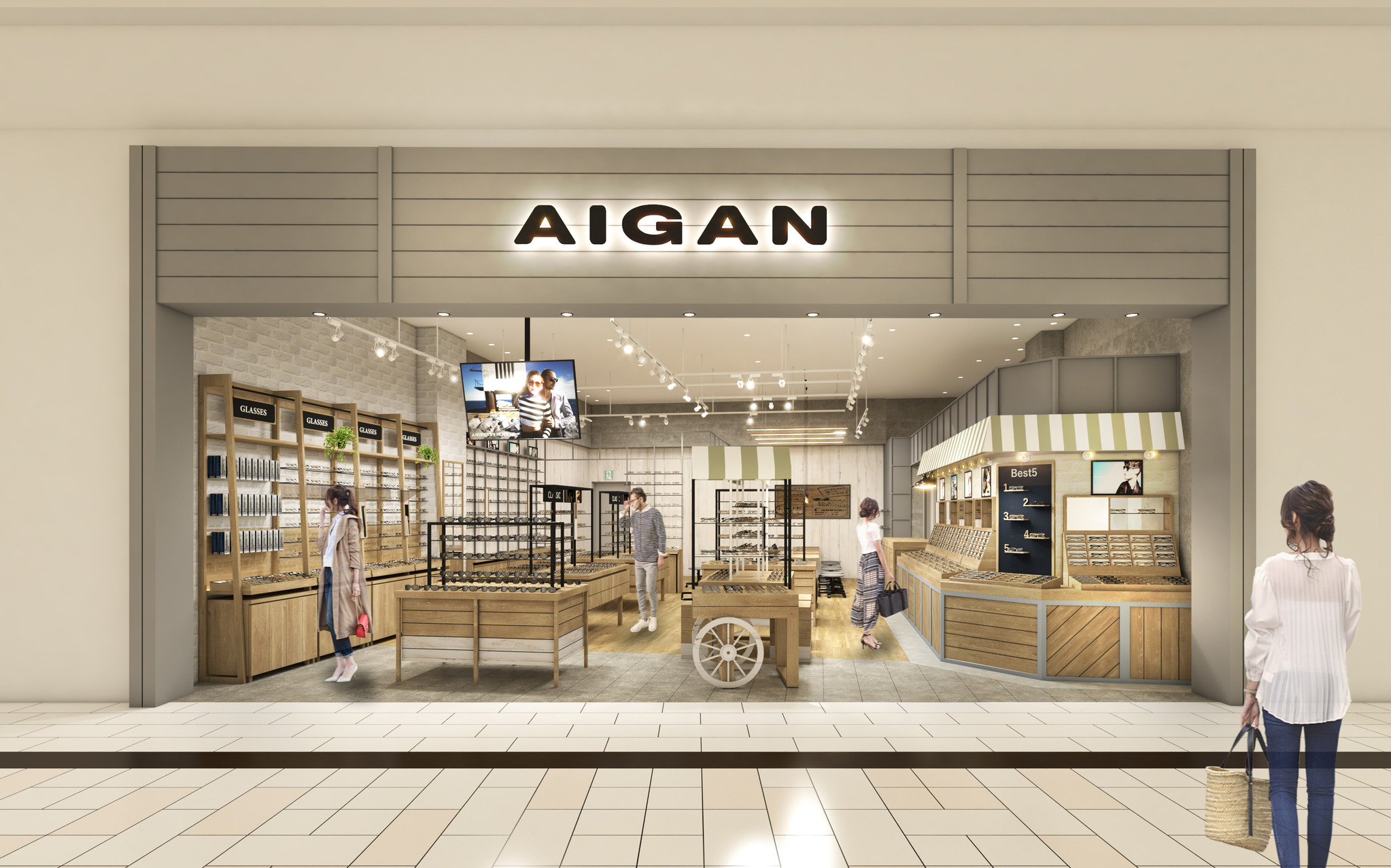 Newロゴコンセプト5号店として メガネのアイガン イオンモール草津店 21年3月5日 金 にリニューアルオープン 愛眼株式会社のプレスリリース