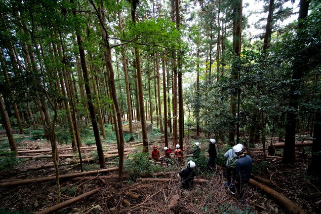 放置人工林に適切に手を入れ、保全林として活動の「森」としている事例