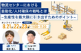 【8/21~8/23開催】物流＆人事担当必見オンラインセミナー『物流センターにおける自動化/人材確保の戦略とは～生産性を最大限に引き出すためのポイント～』