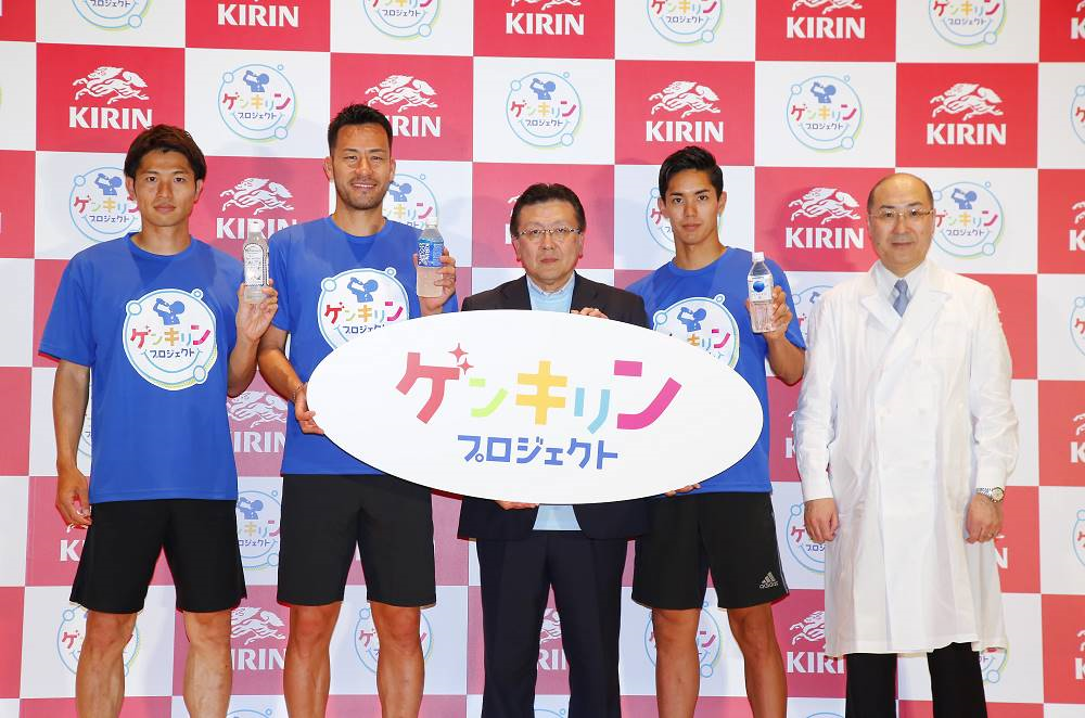 イベントレポート 暑い夏を前に ゲンキリン プロジェクト を本格始動 サッカー日本代表吉田 麻也 武藤 嘉紀 森重 真人選手登場小学生に向けてサッカーのすばらしさを熱弁 キリンビバレッジ株式会社のプレスリリース