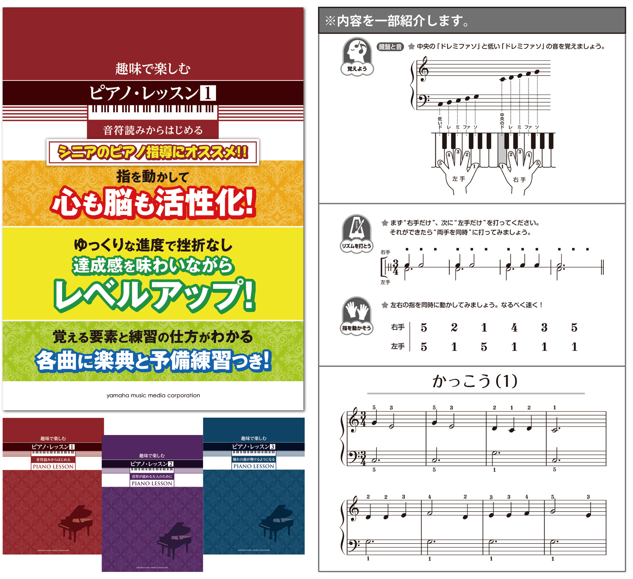 指を動かして心も脳も活性化！ドレミがわからなくても大丈夫！確実に