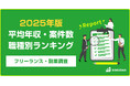 【1位の平均年収は1010万円】フリーランス職種別、平均年収・案件数ランキング2025年最新|フリーランス副業調査