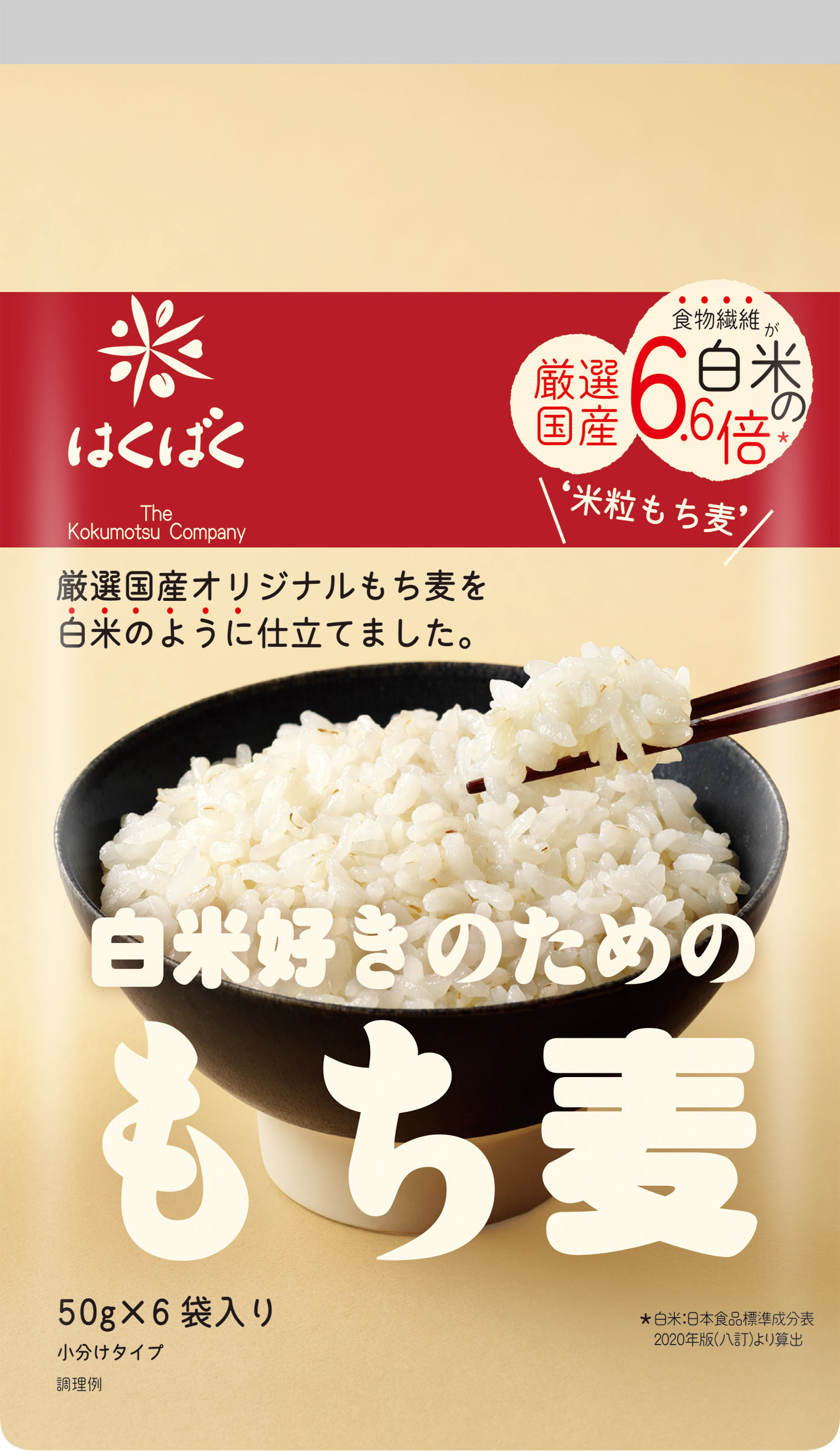 見た目は白米 食物繊維は6.6倍！こっそり入れても分からない『白米