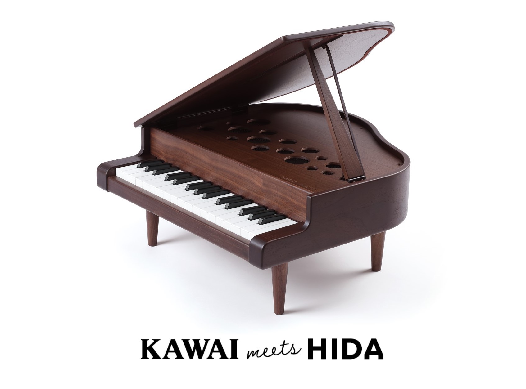 KAWAI グランドピアノ ブラック 1141 本体サイズ:425×450×205 mm(脚
