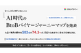 IDEATECH、延べ1,139名の共同調査をもとに「AI時代のBtoBバイヤージャーニーマップ」を発表