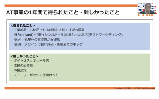 株式会社オーエム｜大村賢二氏 プレゼンテーション