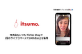 株式会社いつも、TikTok ShopのLIVEコマースにおける1回のLIVE配信で、公式ショップや運用代行中のブランドを含めて1,000個以上の商品を販売