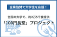 企業協賛で大学生を応援！全国の大学で、約2万5千食提供の「100円食堂」プロジェクト