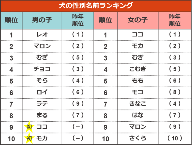 初登場から僅か3年 犬 猫共に むぎ が2連覇達成 ペットの名前ランキング22 時事ドットコム