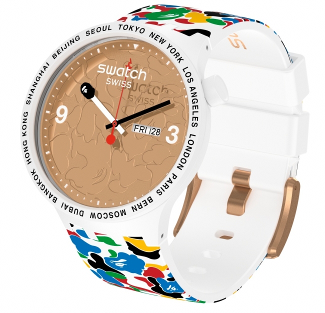 SWATCH X BAPE: ストリートウェアを手元に。A BATHING APE との