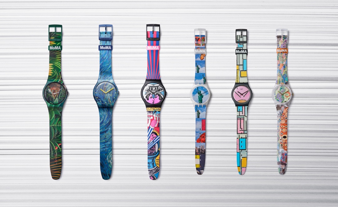 MOMA Swatch スウォッチ 腕時計 作動中 防水 白-