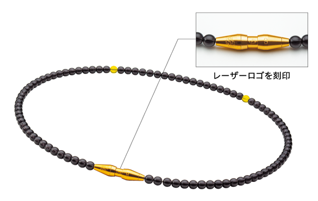ファイテンRAKUWA ネックレス　クリスタルタッチ　45センチ