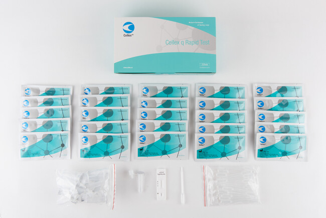 Cellex社製「HIV・梅毒抗体検査キット」梱包品