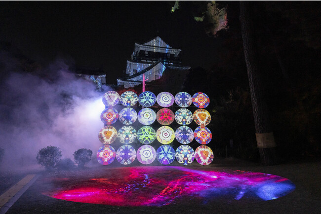 「岡崎公園デジタルライトアップ」開催風景