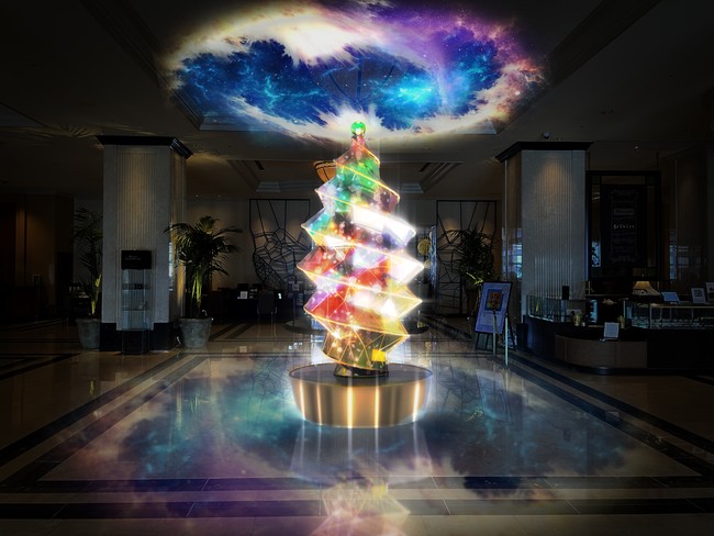 一旗プロデュース 名古屋マリオットアソシアホテル 光のクリスタルクリスマス を開催 虹色にきらめくツリーにプロジェクションマッピングの光の演出 株式会社一旗 Hitohata Inc のプレスリリース