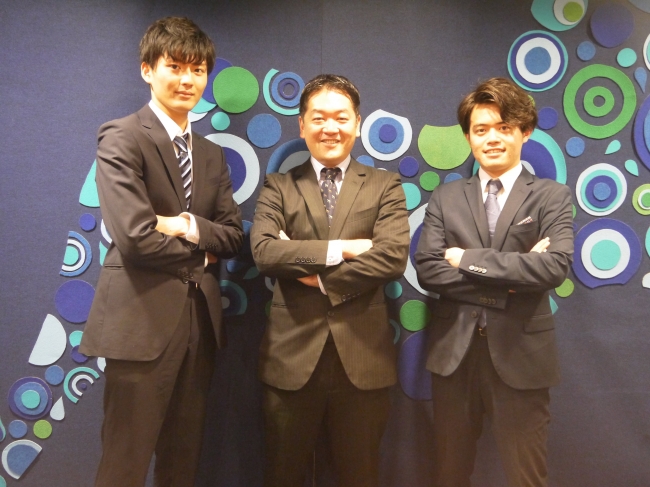 右から、COO清水、CEO増本、CTO冨田