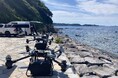 トルビズオン、全国初!三機のDJI FlyCart30が1トンの災害物資を離島にリレー輸送