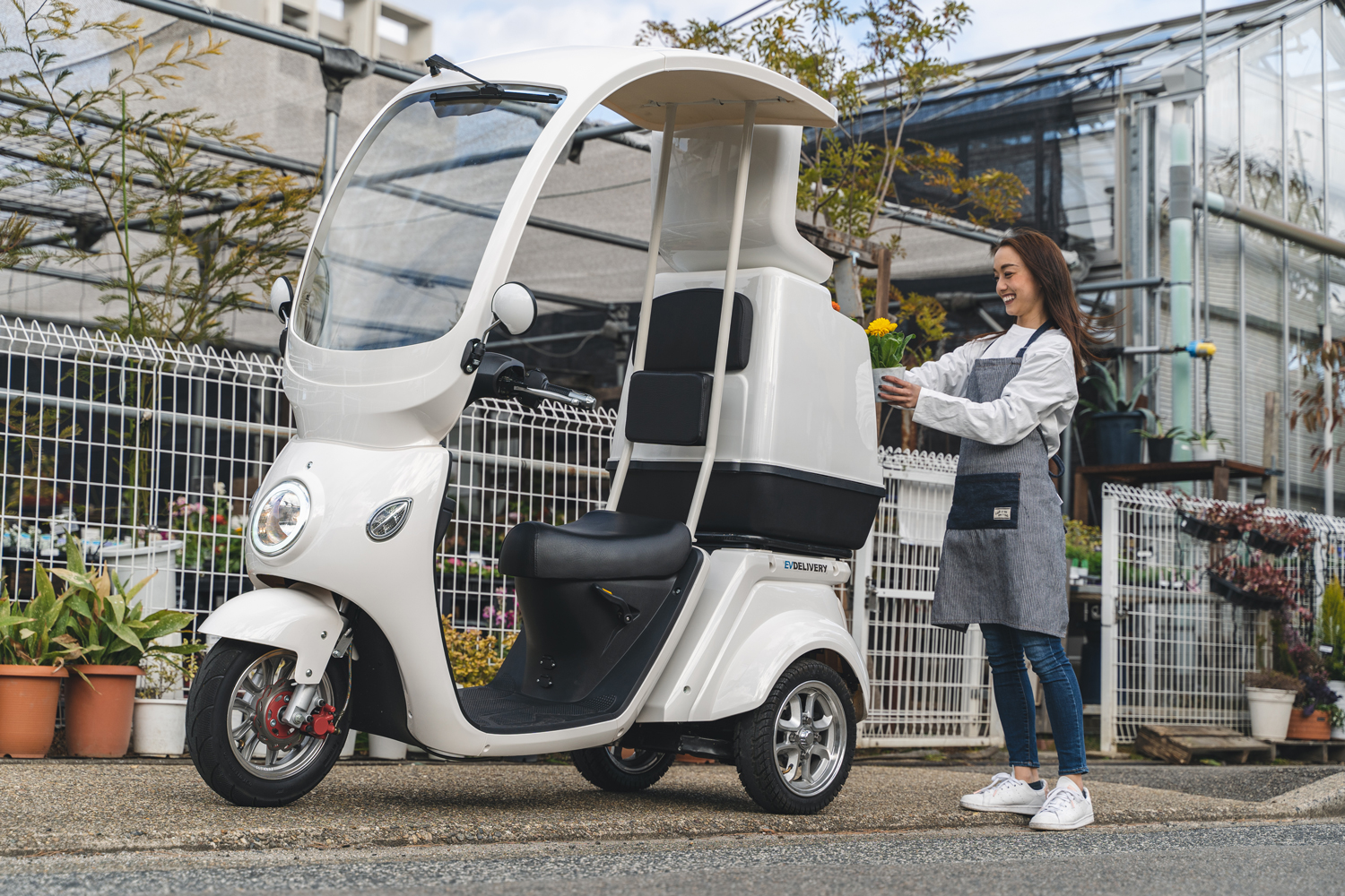 大反響につき】(株)ブレイズの３輪EVデリバリーバイク「EV DELIVERY