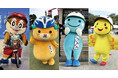 全国のマスコットキャラクターとともに自転車ヘルメットの着用を！