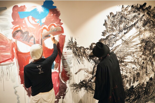 火取氏と柏原氏のアートセッション