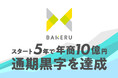 BAKERUがスタート5年で年商10億円・通期黒字を達成!直近5か年のCAGR36.3%・2025年累計来場者数は23万人超。次になる成長に向けた幹部人材の採用を強化へ