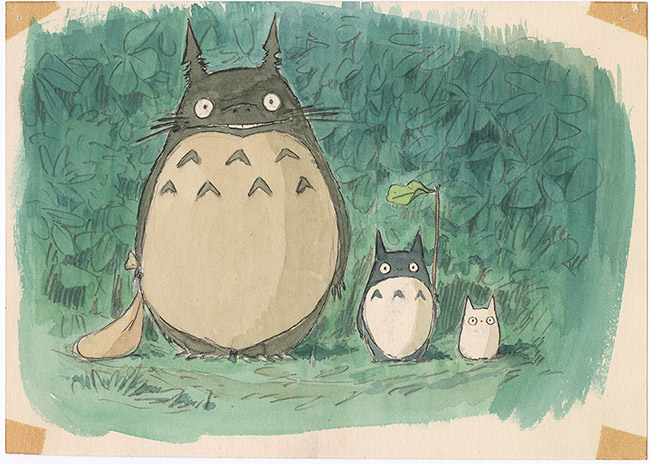 「となりのトトロ」(1988) イメージボード 宮崎駿 © 1988 Studio Ghibli