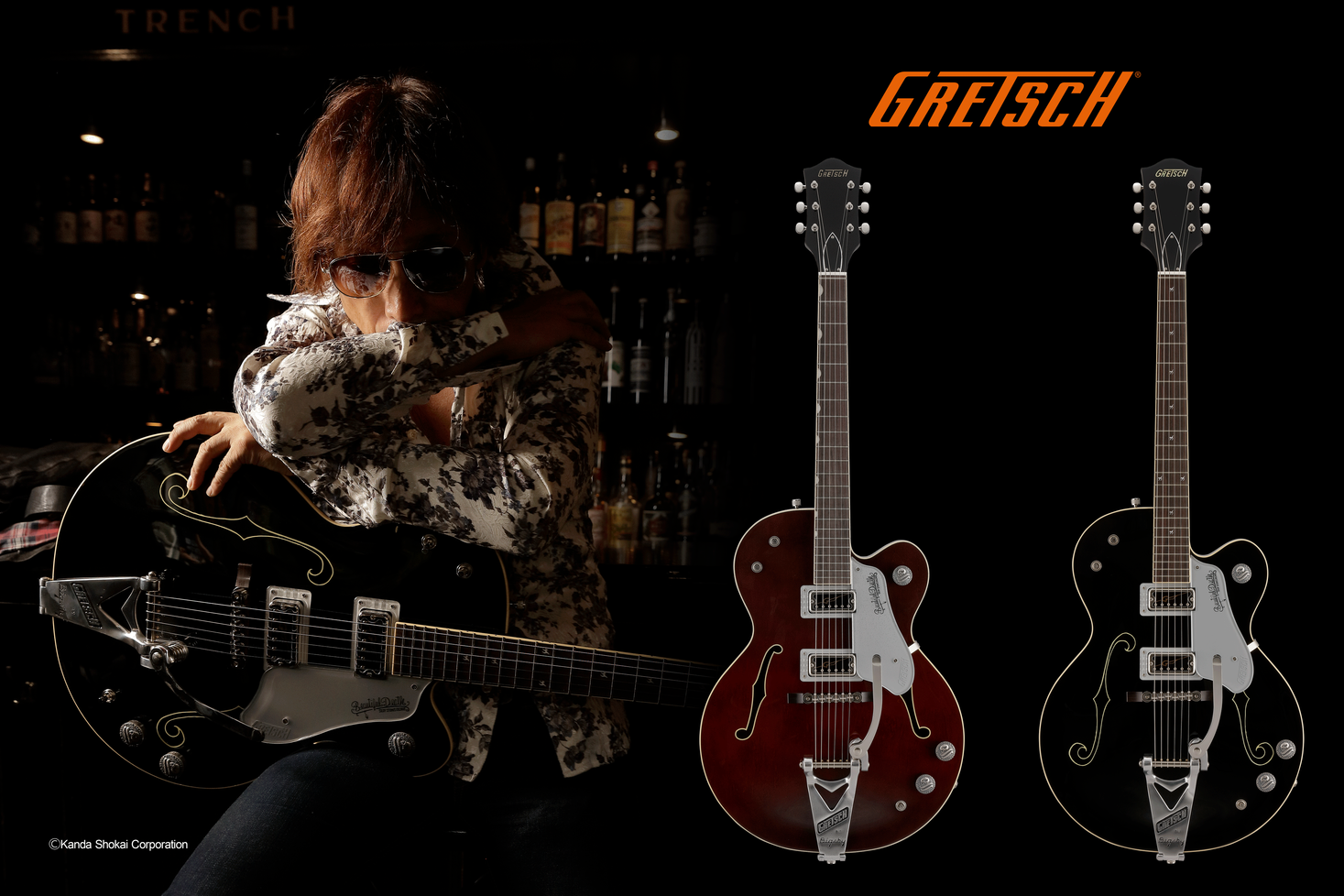 浅井健一シグネチュア・ギターの2モデルが同時発売決定！