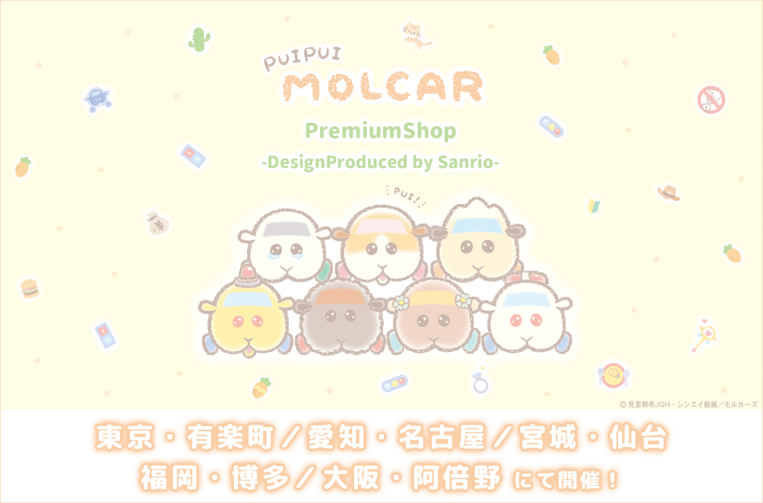 全国5都市で Pui Pui モルカー Premiumshop Designproduced By Sanrio 開催決定 株式会社ｕｐ ｆｉｅｌｄｓのプレスリリース