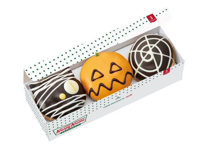 ＜クリスピー・クリーム・ドーナツ＞ハロウィンボックス（3個） 886円※10月7日（金）より販売■1階 北ブロック デリシャスコート