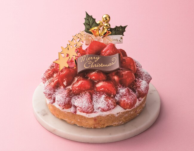 <ディーズ チーズ> たっぷり苺の クリスマスチーズケーキ 4,968円 <ディーズ チーズ> たっぷり苺の クリスマスチーズケーキ 4,968円