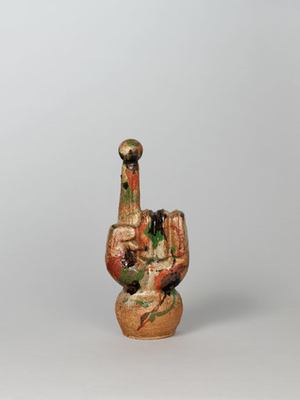 河井寬次郎《三色打薬陶彫》1962年 京都国立近代美術館蔵