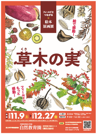 企画展「草木の実＜フィールドとつながる絵本原画展＞」ポスター