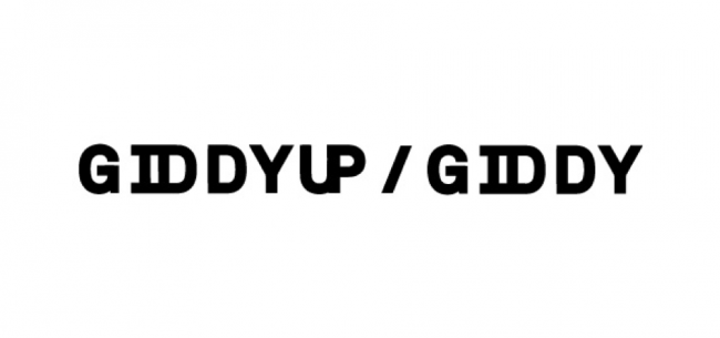 「GIDDY UP」「GIDDY」ロゴイメージ