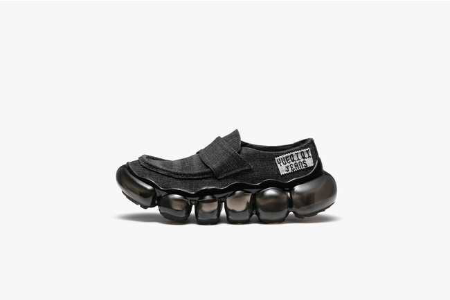 grounds - JEWELRY x YUEQI QI recycled denim loafer BLACK